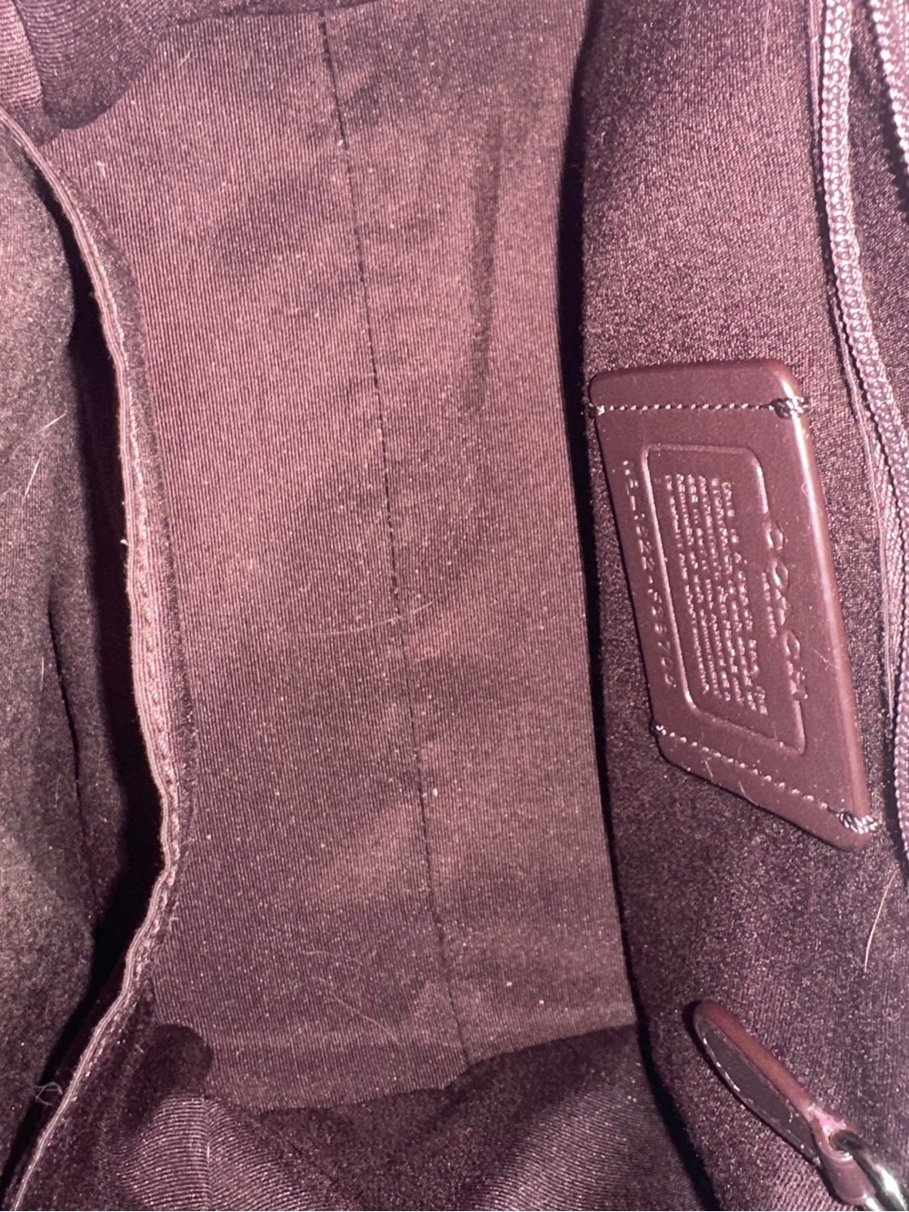 Coach Mini Bennett Satchel Metallic Purple Crossgrain Leather Crossbody F39706 - Picture 4 of 9
